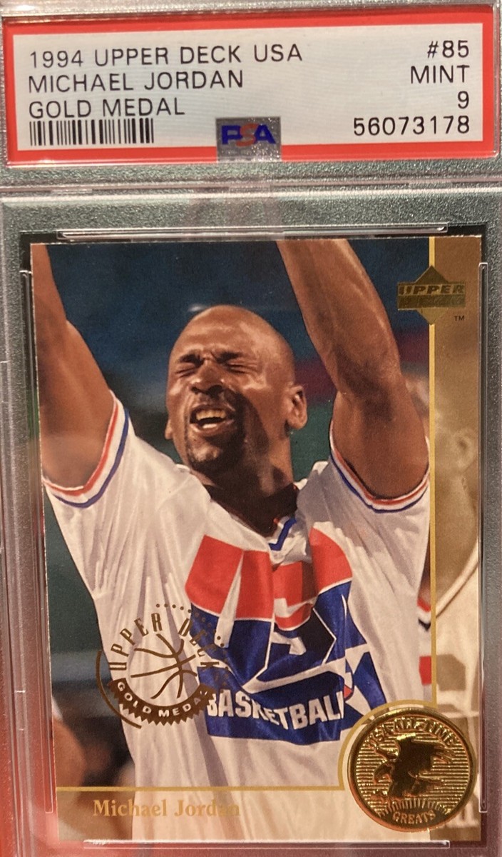 1994 Upper Deck USA Michael Jordan Gold Medal Psa 9. 🏀🏀 | eBay