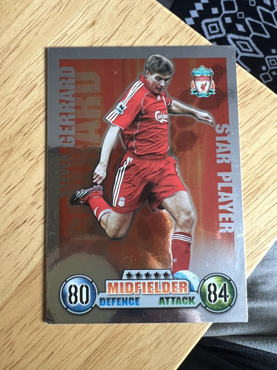 Star Player Steven Gerrard Match Attax 2007-2008 Liverpool