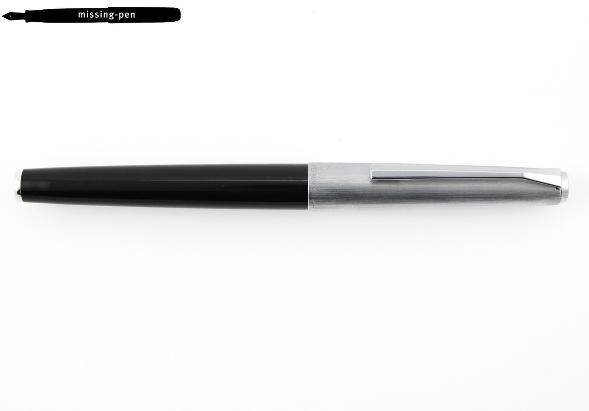 Pelikan 21 Silvexa Fountain Pen in Black Silver with 14 K F Pelikan 21 Silvexa Fountain Pen in Black Silver with 14 K F