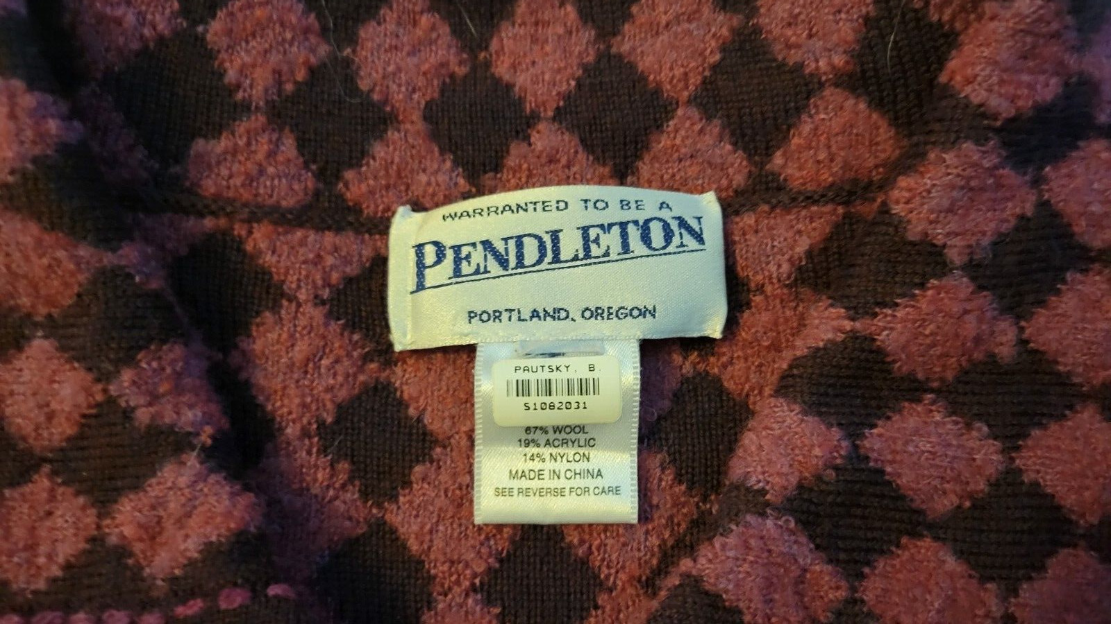 Women's Pendleton Jacket Full Zip Size Small - image 2