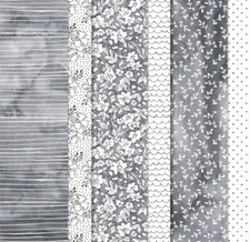 Stampin' Up Paper - Beautifully Penned 24 6x6 Sheets DSP -Black  White Floral