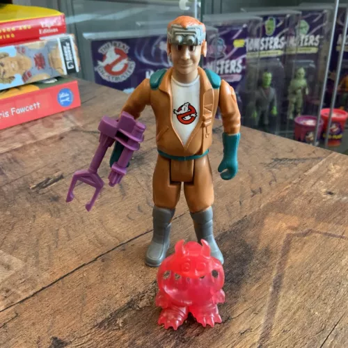 Vintage Kenner Real Ghostbusters Fright Features Ray Action Figure Complete