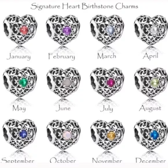 Birth Month Birthstone Glass Bead Charm Bracelet (October)