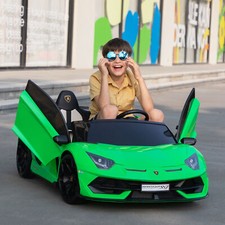 TOBBI 24V Kids Ride on Electric Car Lamborghini Licensed Battery Powered Kid Car