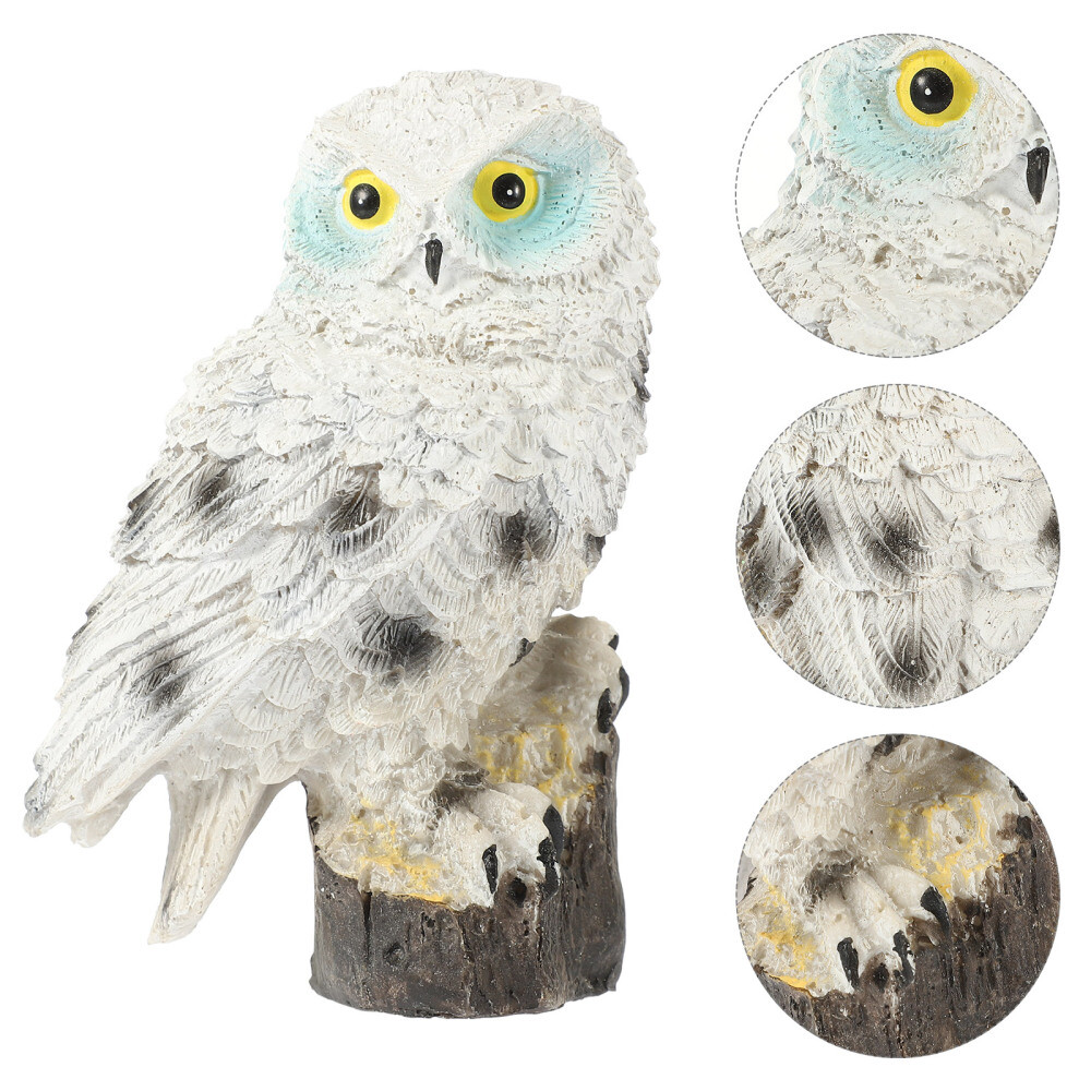 Resin Owl Garden Statue Hawk eBay
