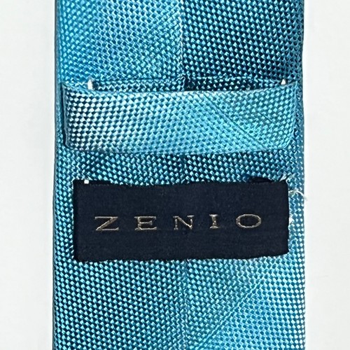 ZENIO 100% Microfiber Neck Tie Turquoise 58" x 2 5/8" RN83983 - Afbeelding 2 van 9