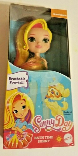 Muñeca Nickelodeon Sunny Day Bath Time 6" nueva con cola de caballo cepillable Mattel - Imagen 3 de 3