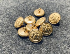 5/8" Civil War - State of Maine buttons, Lot of 9 - Small NEW