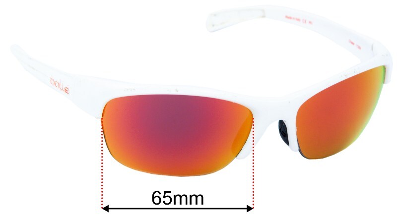 SFx Replacement Sunglass Lenses fits Bolle Chase 11359 65mm Wide