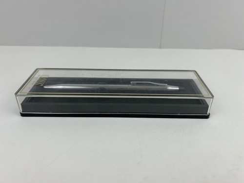 Vintage CROSS Pen W/ Case SILVER Interpak P-1043-MI Black Ink - Picture 8 of 12