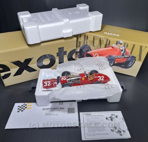 1/18 Ferrari 500 F2 1952 #32 A. Ascari GP Pau Exoto 98100 Ultra-Rare ECC NEW - Imagen 2 de 15