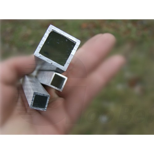 Aluminium Square Box Section Tube 10mm 20mm Alu Alloy Hollow Metal Square Tube - Picture 2 of 9