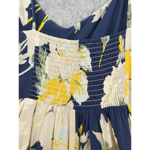 Gap Floral Print Dress Smocked Back Sleeveless Casual Sundress Size M - Picture 11 of 11