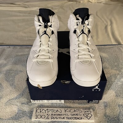 AIR JORDAN 6 RETRO MIDNIGHT NAVY SZ12 DS 100% AUTHENTIC FROM 