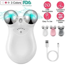 Micro-current Face Massager Rechargeable Face Neck Roller Intelligent Facial