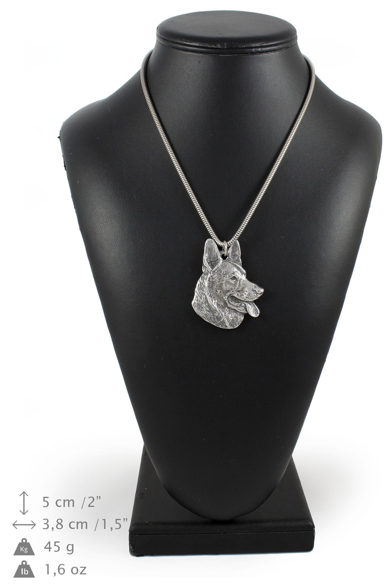 Collana con ciondolo cane pastore tedesco Hiphop per donna uomo collare