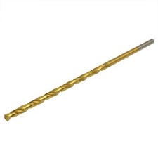 Pack Size 5 Extra Long Series Drill 4mm x 315mm HSS Titanium Coated Bit Alpha