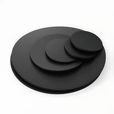 NBR Rubber Solid Discs Flat Round Pad Sealing Non-Slip Cushioning - 1.5mm thick
