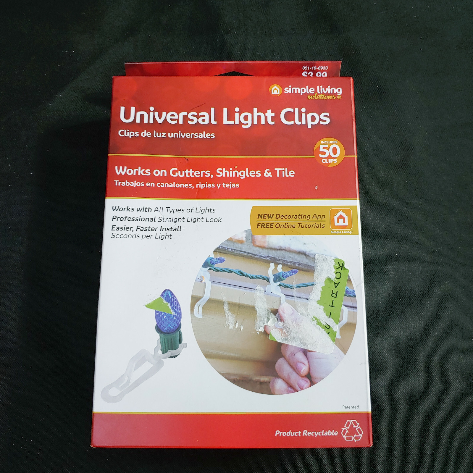 Universal Light Clips 50 Count Works With All Types of Lights for  