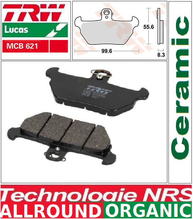 Plaquettes TRW MCB621 avant pour restaurer le freinage de votre BMW R80