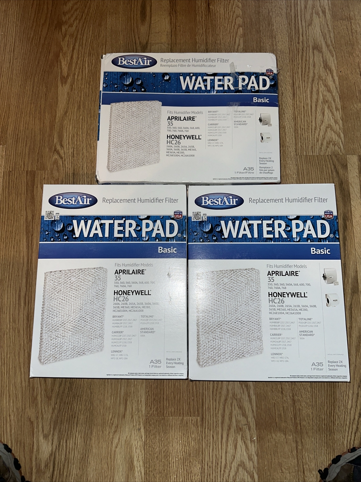 BestAir A35 Basic Metal Water Pad Fits Aprilaire And Honeywell Humidifiers 3pk 78757003513 eBay