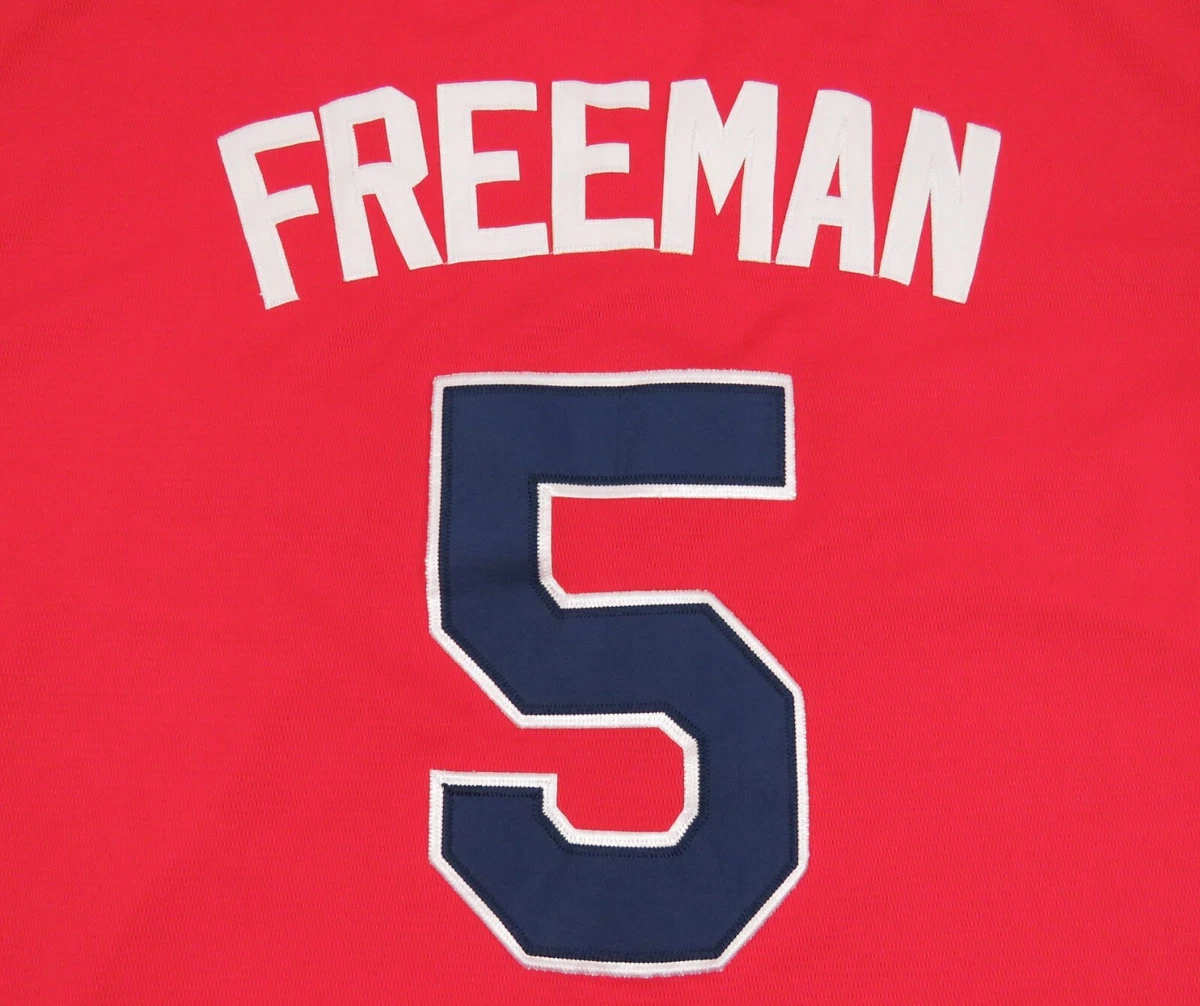 Youth Majestic Freddie Freeman White Atlanta Braves Official Cool Base  Player Jersey