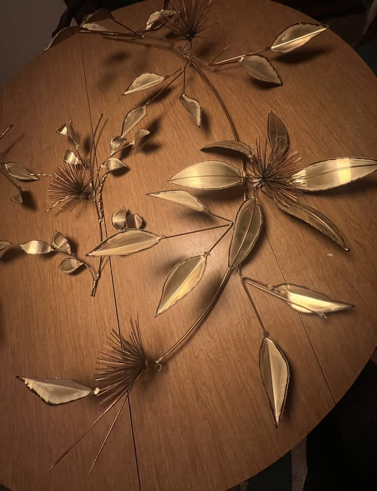 3 Pcs Pom Pom Urchin Metal Wall Sculpture by BJ Keith *C Jere MCM Brutalist - Image 2 of 4