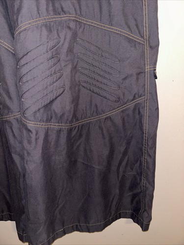 Vintage Kikwear Nylon Wide Leg Baggy Cargo Pants Pads Skater Rave Grunge Y2K 34 - Picture 6 of 14