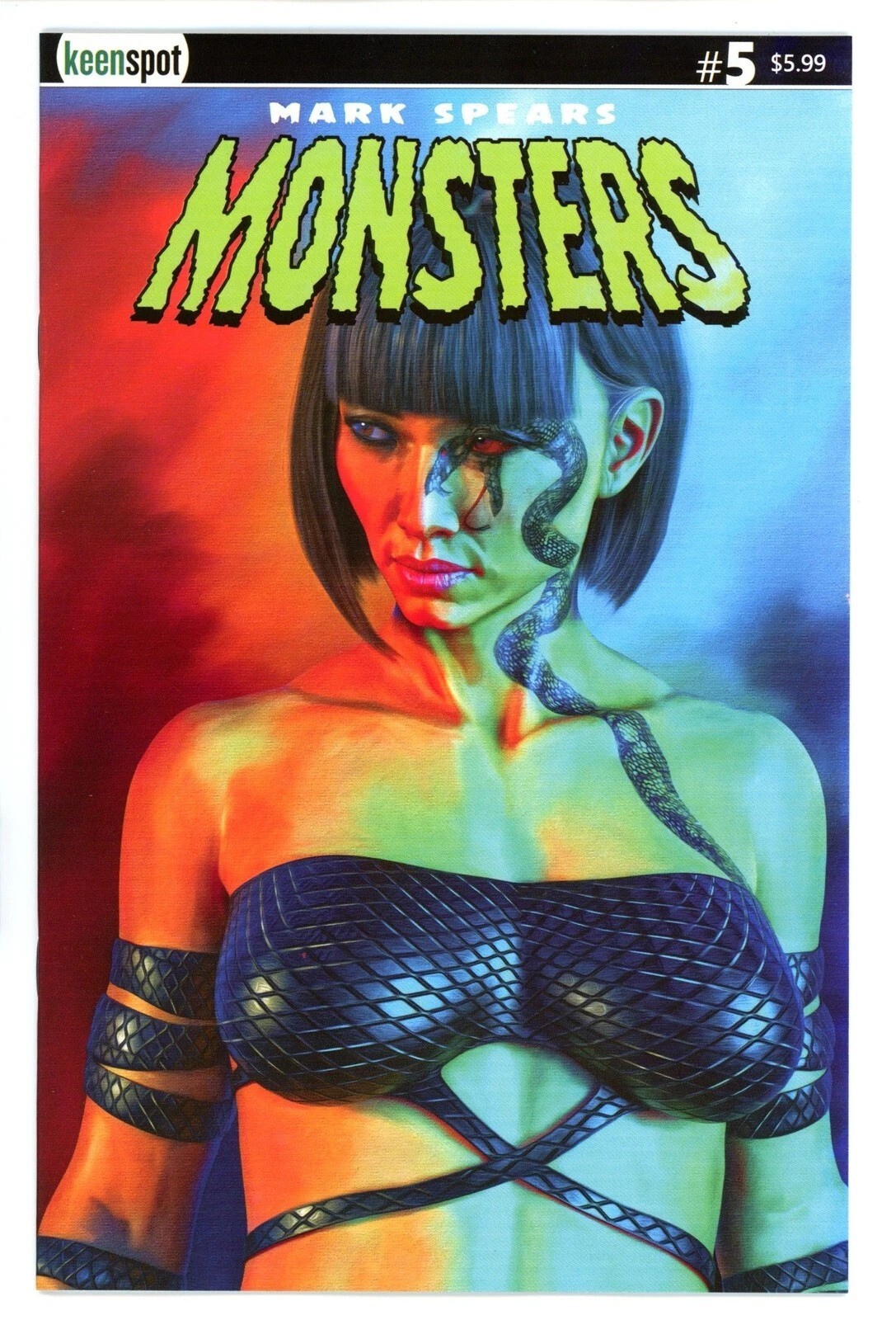 Monsters Comic 5 First Print Cover E Mark Spears Girl with Snake Variant 2025