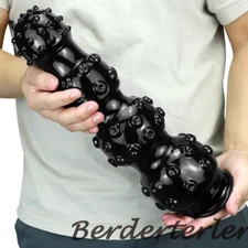 Female Spike Anal Dildo Pull Bead Big Dilator Vaginal Anus Masturbators ButtPlug