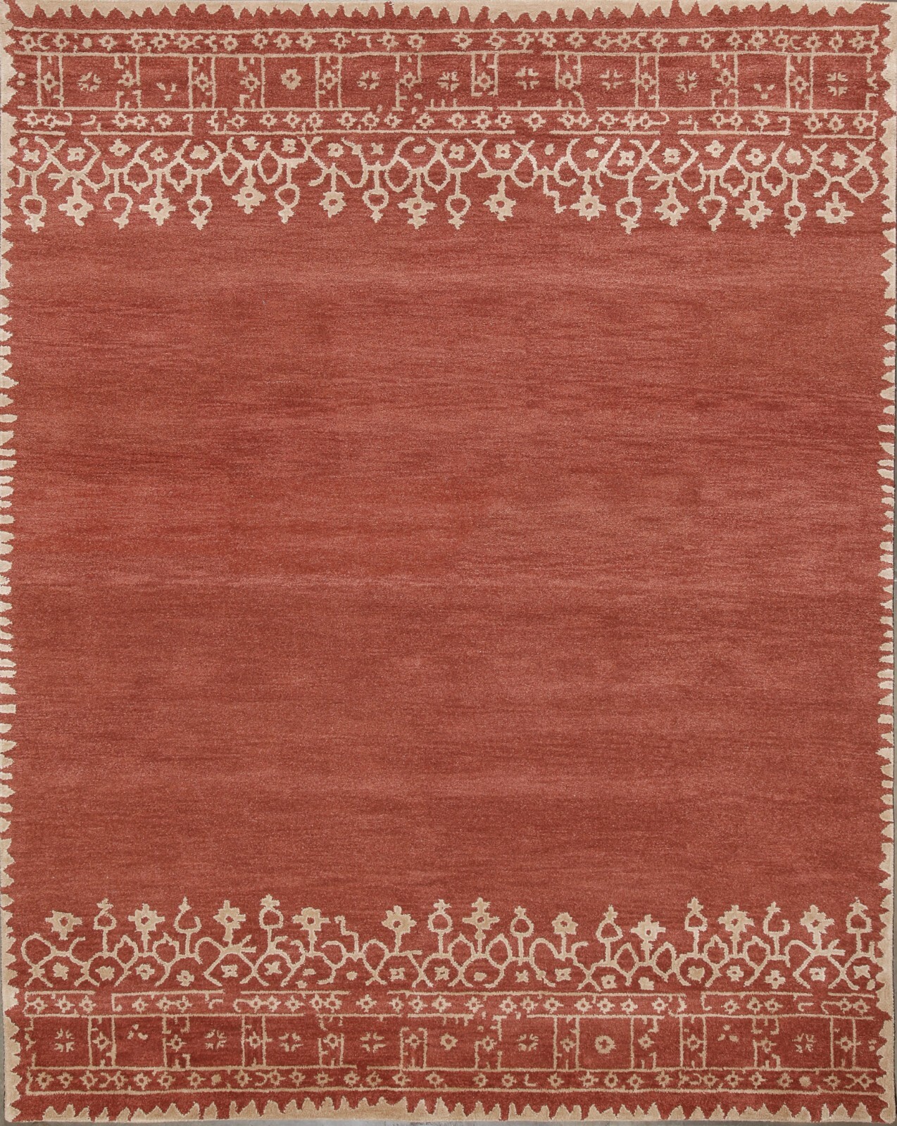 Pottery Barn Desa Bordered Handmade Wool Area Rug 9' x 12' eBay