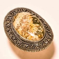 Pretty Oval Shape Multi Gemstone 925 Sterling Silver Ring variation listing 