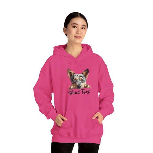 Australian Cattle Dog Hoodie | Hooded Sweatshirt | Custom Text for Dog Owners - Picture 10 of 11