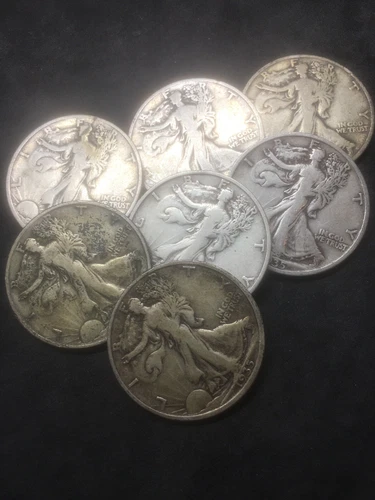 1935-P WALKING LIBERTY HALF DOLLAR 90 % SILVER GOOD  CONDITION