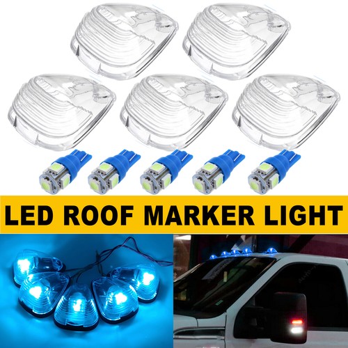 5 Cab Roof Marker Light Cover Lens Kit For 1999-2016 Ford F-250 F-350 Super Duty - Picture 28 of 33