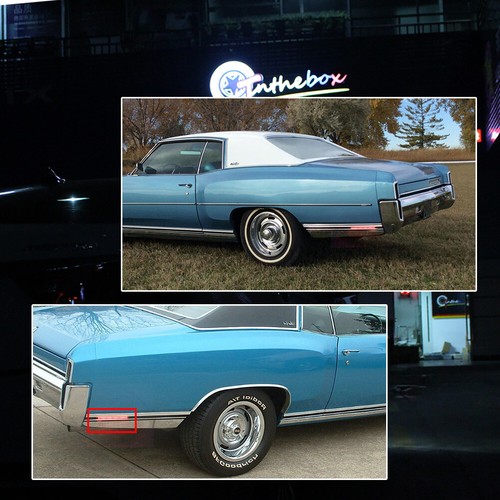 2X Smoked LED Rear Side Marker Lights Lamps Set For 70-72 Chevrolet Monte Carlo - Picture 10 of 11