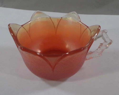 Vintage Imperial Marigold Carnival Glass Tulip Punch Cup