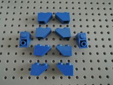 Lego 10 x Dachstein Schrägstein Slope 3665 45 °  2x1 negativ blau