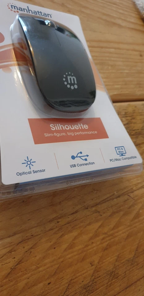 Manhattan USB Wired Mouse Optical Sensor PC/MAC Compatible  - Image 2 of 2