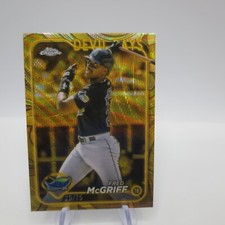 2024 Topps Chrome Gilded Baseball #112 Fred McGriff Gold Wave 25/75