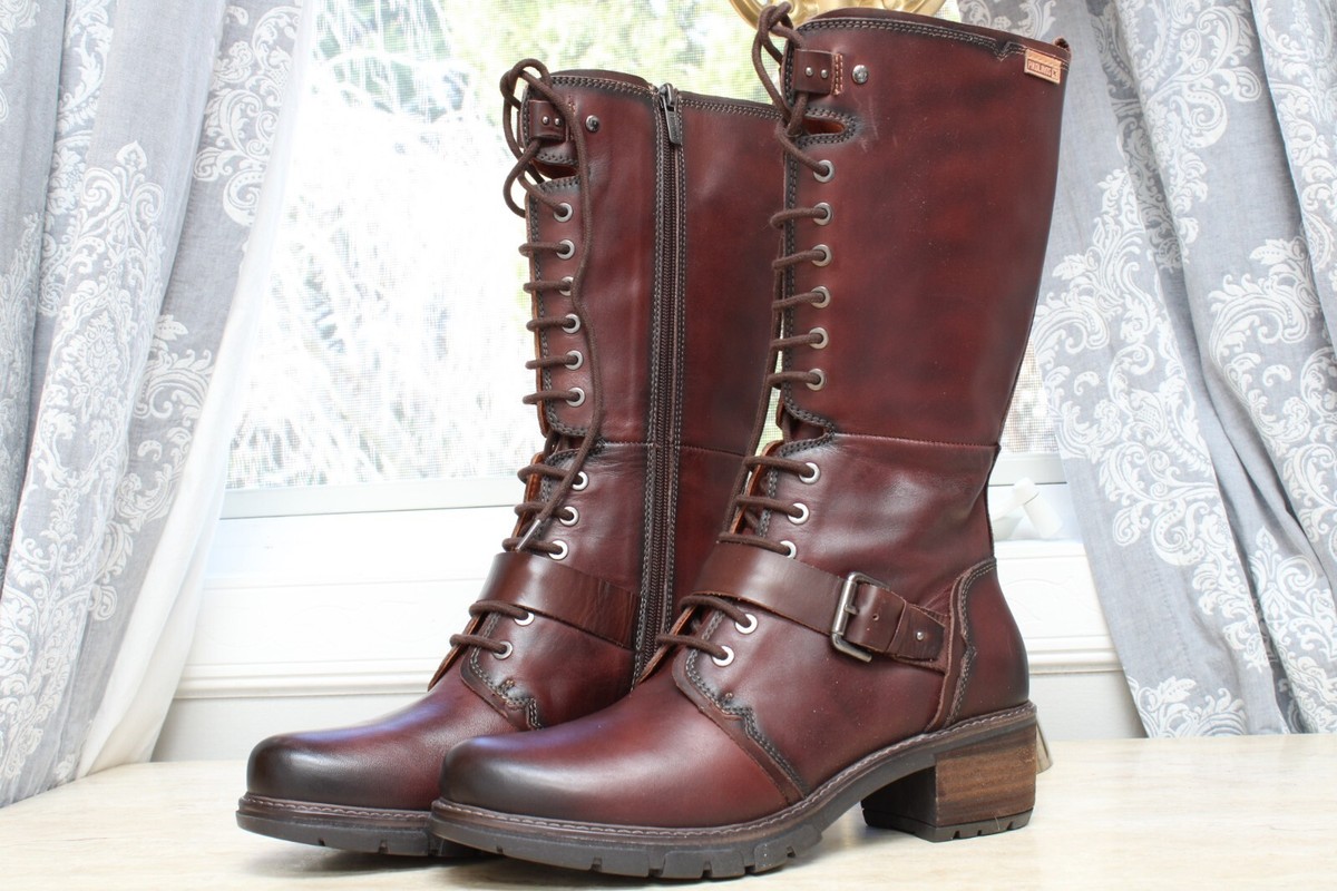 New Pikolinos Leather Lace-Up Mid Boots - San Gabriel New Pikolinos Leather Lace-Up Mid Boots - San Gabriel