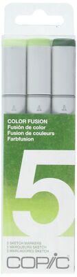 Copic Sketch, Alcohol-based Markers, 3pc Set, Color Fusion #5 Green