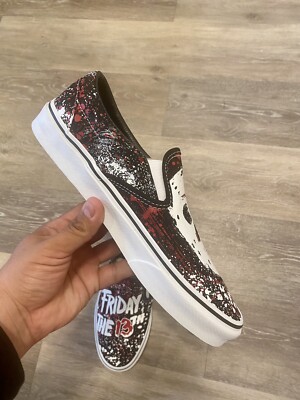 Vans x Friday the 13th Jason Voorhees Slip On Shoes 721356 Men's 9