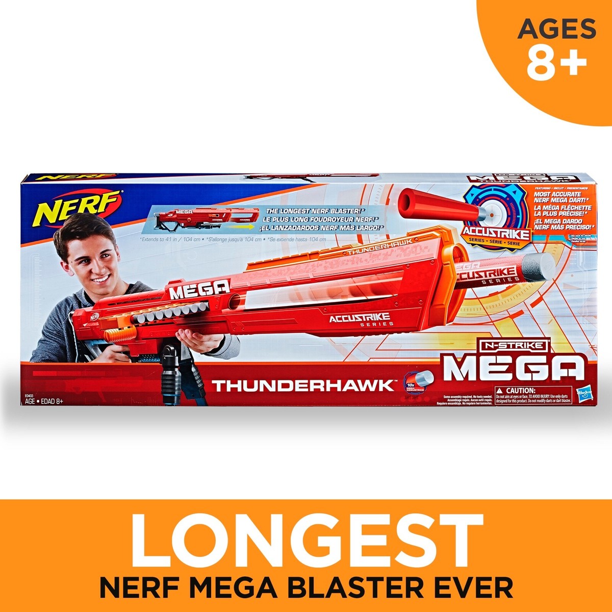 New Nerf N-Strike Mega AccuStrike Series Thunderhawk Blaster