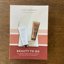 Vita Liberata Beauty To Go (3) Piece Body Blur Latte, Mitt, Gradual Lotion NEW