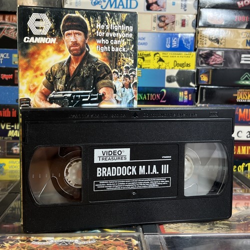 Braddock Missing in Action III 1988 VHS Tested Chuck Norris Cannon Media Action - Picture 7 of 12