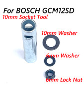 BOSCH 10mm Socket Tool w/ 10mm Flat Washer & 6mm Flat Washer + 6mm Lock Nut