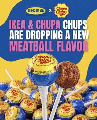 Chupa Chups Lutscher Hartbonbon Meatball Flavour (Meatball-Geschmack)