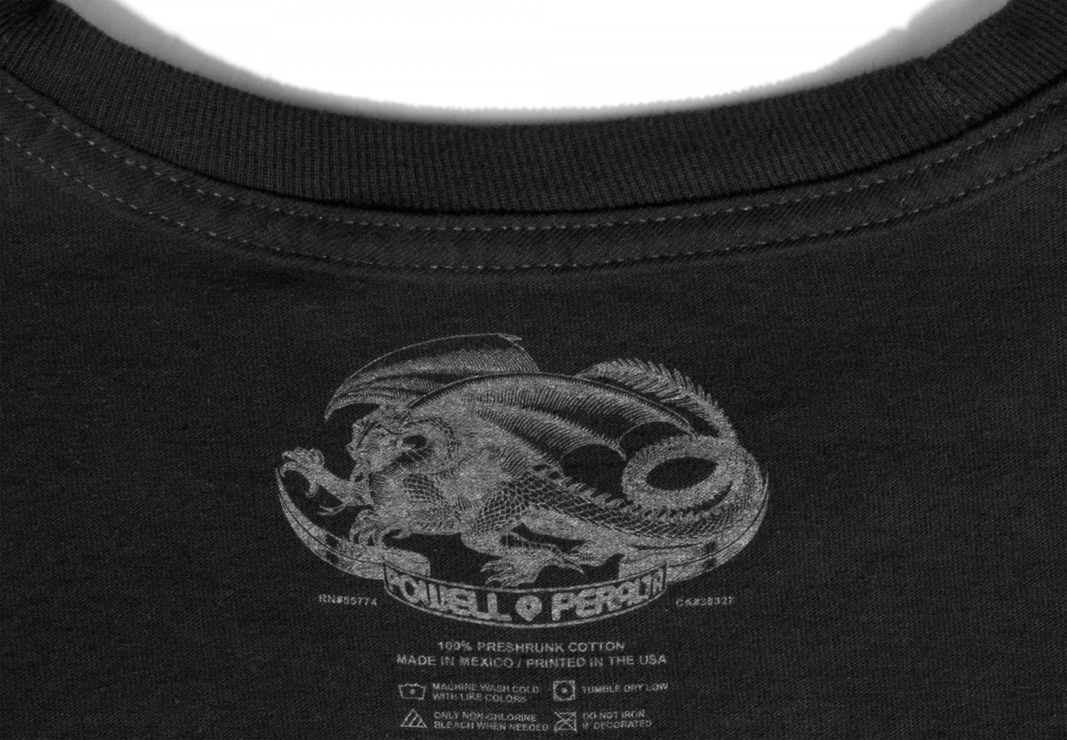 Powell Peralta RAT BONES Skateboard T Shirt BLACK