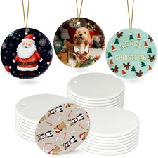 Sublimation Ornament Blanks for Christmas Tree Decor - Double Sided DIY Handm...